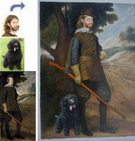 Custom oil portrait, Paint your face on famous painting, Family portrait, Pet Portrait, People and Pet Painting
